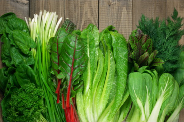 heads of lettuce spring leafy green veggies